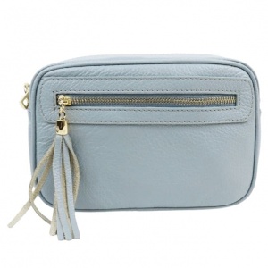 Leather Bag - Baby Blue